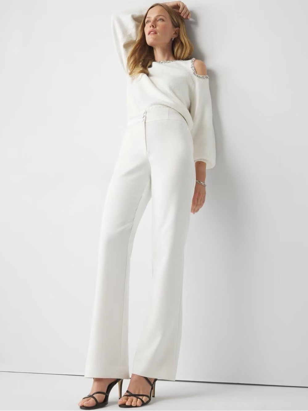 White House Black Market Extra High-Rise Tuxedo Luxe Stretch Trouser